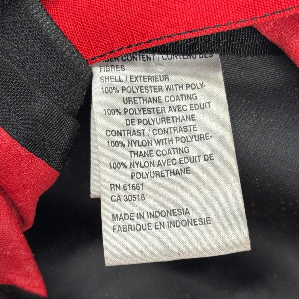 The North Face Siskiyou Backpack Red Black Outdoor Daypack Hiking Bag Y2K